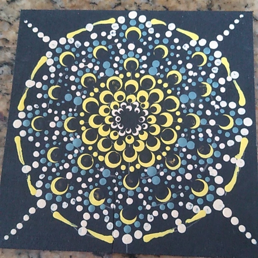 Hand Painted Mandala